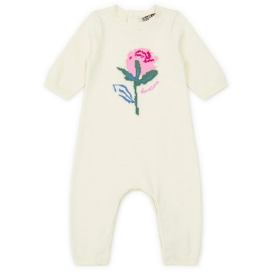 Rose Garden Knit Baby Jumpsuit
