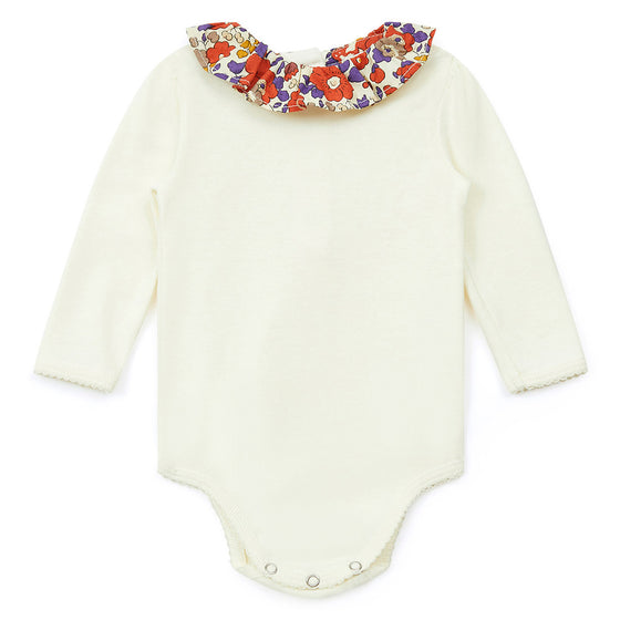 Liberty Collar Cotton Bodysuit  - FINAL SALE