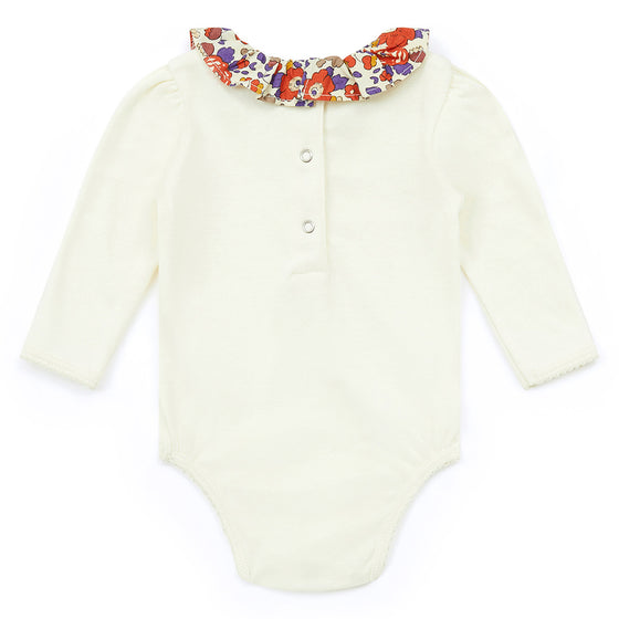 Liberty Collar Cotton Bodysuit  - FINAL SALE