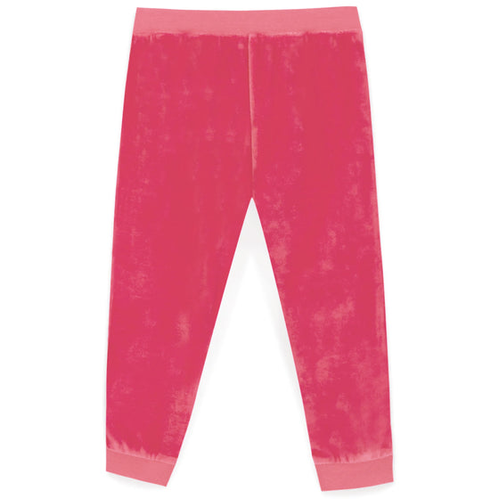 Bubblegum Velour Joggy Baby Pants