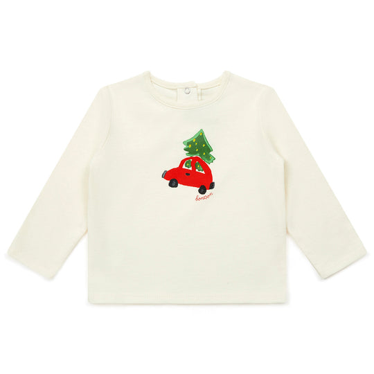 BONTON Holiday Car Baby T-shirt