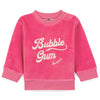 Bubblegum Velour Baby Sweatshirt