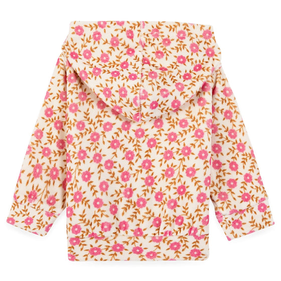 Bright Flowers Lino Baby Hoodie