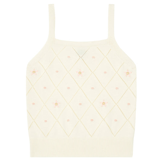 BONTON Tiny Flowers Lilli Knit Tank Top
