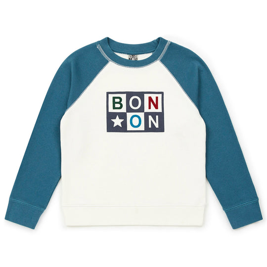 BONTON Logo Baseball Ringer Sweatshirt
