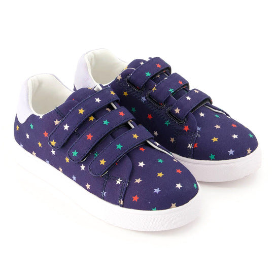 Allover Stars Velcro Sneakers - Navy Multi
