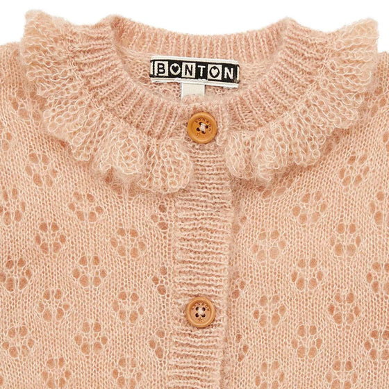 Corolle Anemone Pink Baby Cardigan