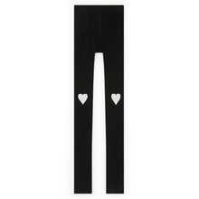  Footless Heart Tights - Navy  - FINAL SALE