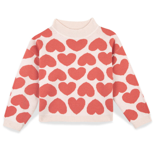 BONTON Big Heart Lovely Pullover Sweater