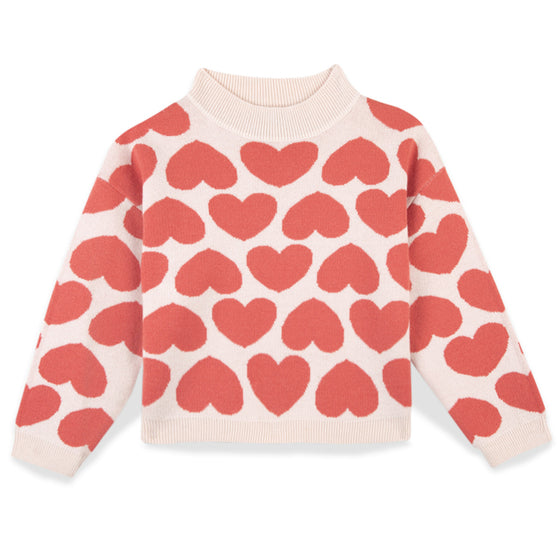 Big Heart Lovely Pullover Sweater