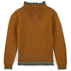 Contrast Hem Malt Pullover Sweater