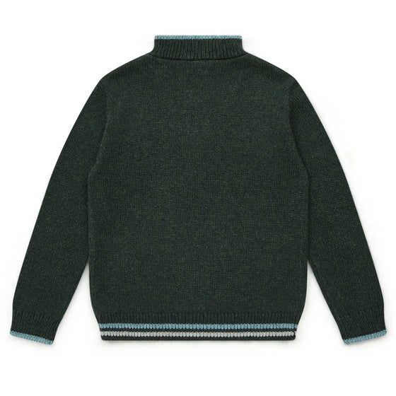 Malt Half-Zip Pullover Sweater - Green  - FINAL SALE