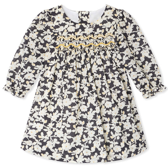 BONPOINT Jailys Fleurs Gold Thread Baby Dress