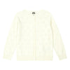 Openwork Hearts Knit Cardigan - Cream