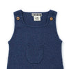 Minot Knit Baby Jumpsuit - Blue Melange  - FINAL SALE