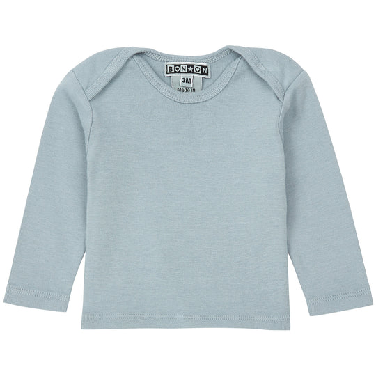 BONTON Patina Organic Cotton Baby T-shirt - Sky Blue