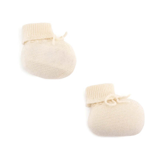 BONPOINT Cashmere Booties - Blanc Lait