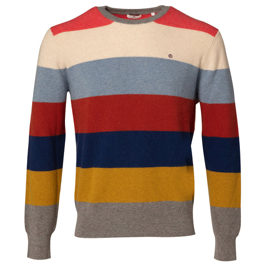 SERGE BLANCO Multi Stripe Pullover Sweater