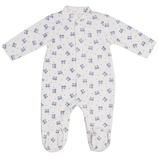 LES LUTINS Velour Pajamas - Medium Blue