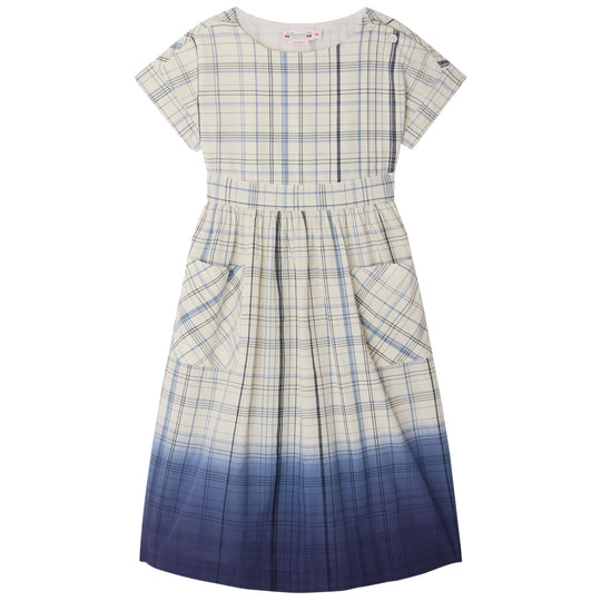 BONPOINT Edelweiss Dip-Dye Dress - Bleu