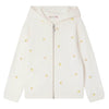BONPOINT Talent Cherries Zip Hoodie - Ecru