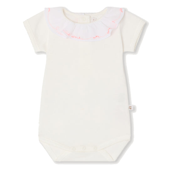BONPOINT June Neon Detail Bodysuit - Blanc Lait