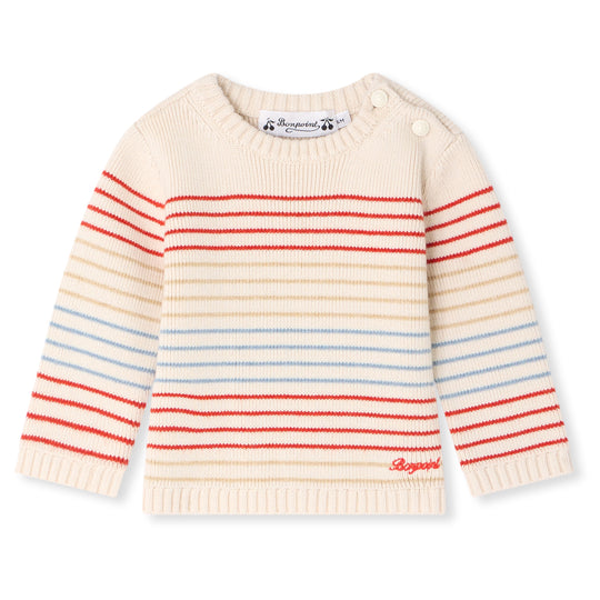 BONPOINT Aleksi Baby Pullover - Ra Ecru
