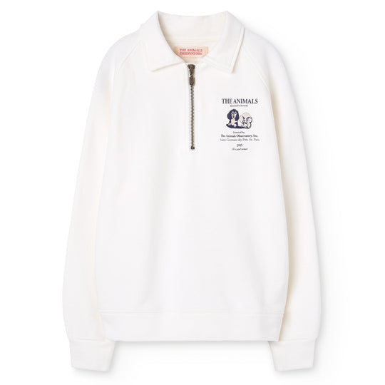 THE ANIMALS OBSERVATORY White Dog Sweatshirt