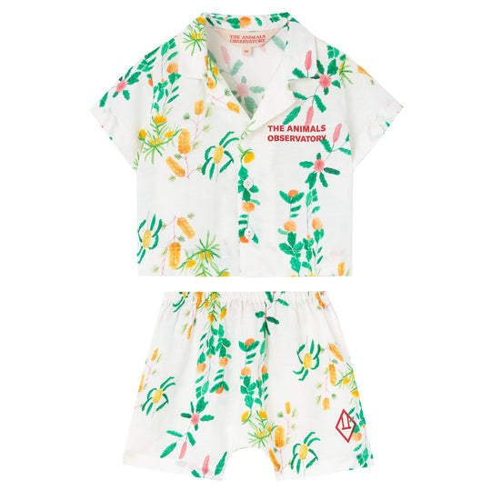 THE ANIMALS OBSERVATORY Magpie White Flower Baby Set