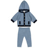 LES LUTINS Simon Cashmere Baby Set - Denim