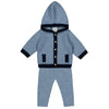 LES LUTINS Simon Cashmere Baby Set - Denim