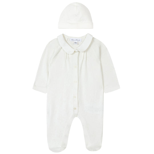 TARTINE ET CHOCOLAT Organic Cotton Pointelle Pyjama Set