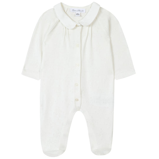 TARTINE ET CHOCOLAT BABY BIO PYJAMA - ECRU