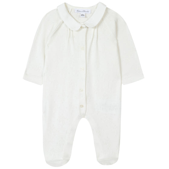 TARTINE ET CHOCOLAT BABY BIO PYJAMA - ECRU