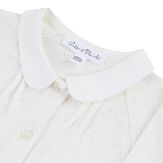 TARTINE ET CHOCOLAT BABY BIO PYJAMA - ECRU