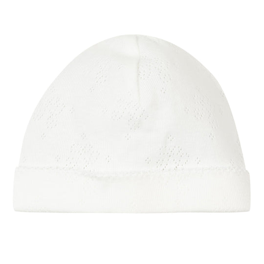TARTINE ET CHOCOLAT ORGANIC COTTON BABY HAT - ECRU