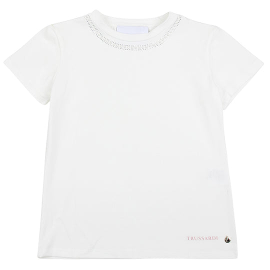 TRUSSARDI Anzami Pearl Embellished T-shirt