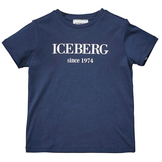 ICEBERG Classic Logo T-shirt - Navy