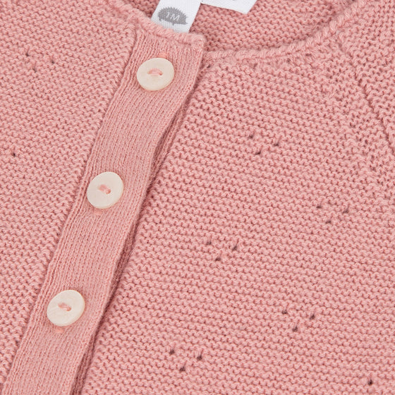 Dusty Rose Baby Cardigan