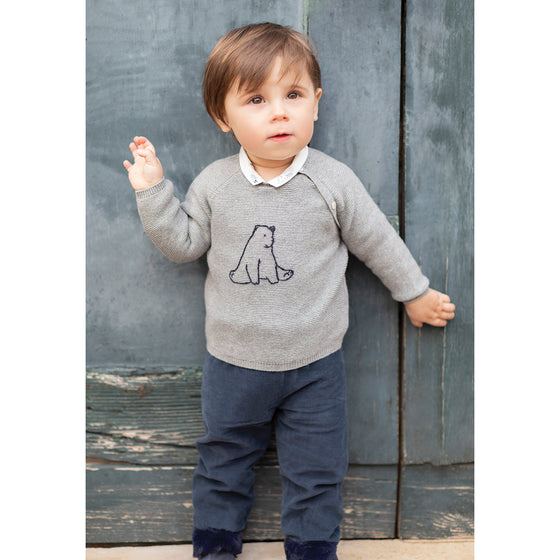 Bear Buddy Baby Sweater