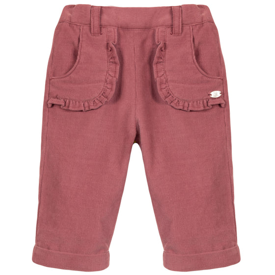 Ruffle Baby Pants - Deep Rose  - 70% OFF FINAL SALE