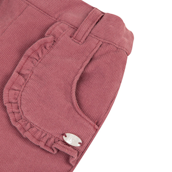 Ruffle Baby Pants - Deep Rose  - 70% OFF FINAL SALE