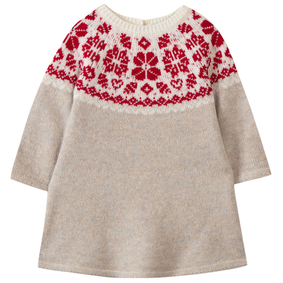 Winter Magic Baby Sweater Dress