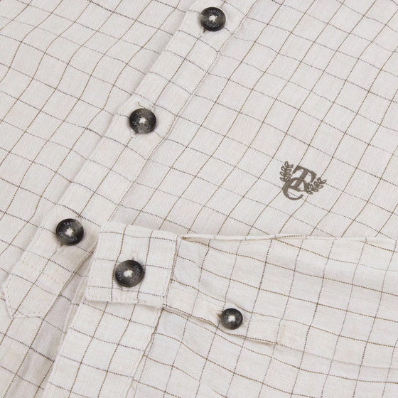 Graphite Check Cotton Dress Shirt