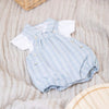 Buttons and Stripes Baby Romper