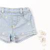 Hippie Days Embroidered Denim Shorts - FINAL SALE