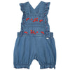 Embroidered Poppies Romper - FINAL SALE