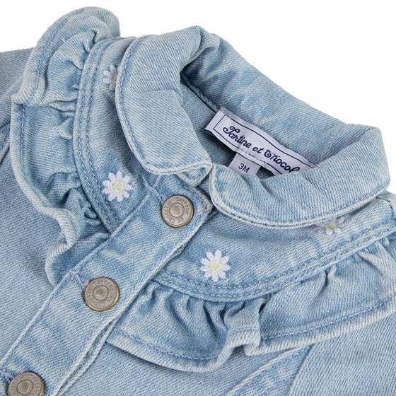 Hippie Days Embroidered Denim Jacket - FINAL SALE