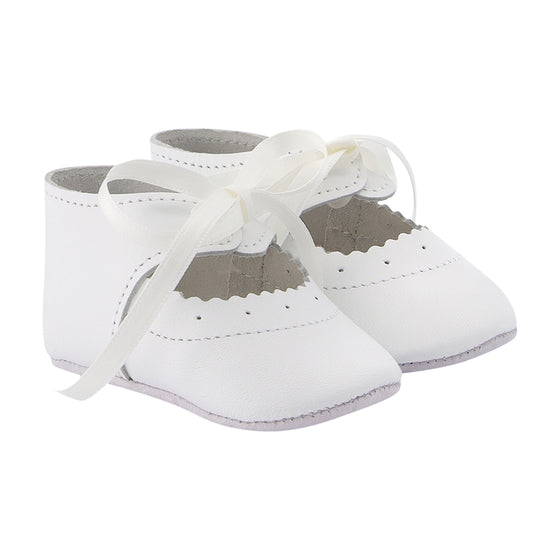 Soft Leather Ceremony Baby Booties