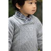 Winter Wonder Shawl Collar Baby Sweater